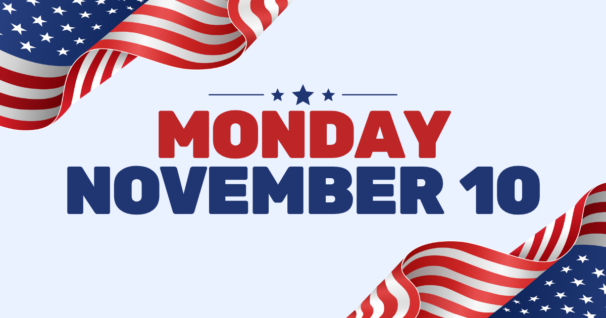 Monday, November 10